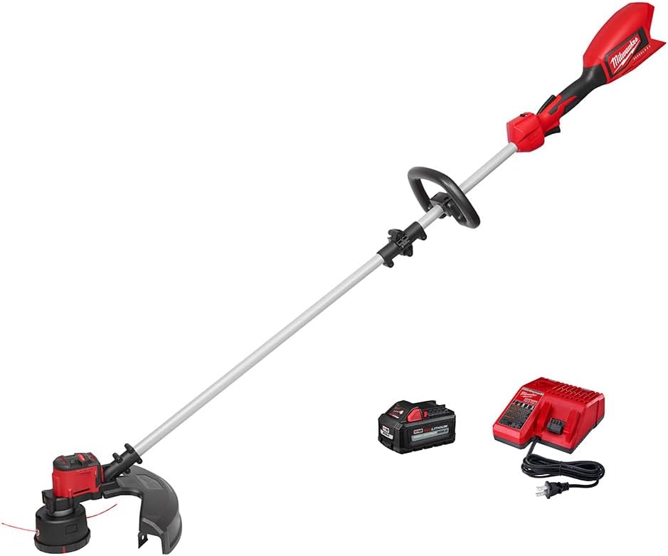 Milwaukee M18 Cordless Brushless String Trimmer 18V Powerful Lawn Maintenance Kit 1 Milwaukee M18 Brushless String Trimmer Kit w Battery and Charger 2828-21