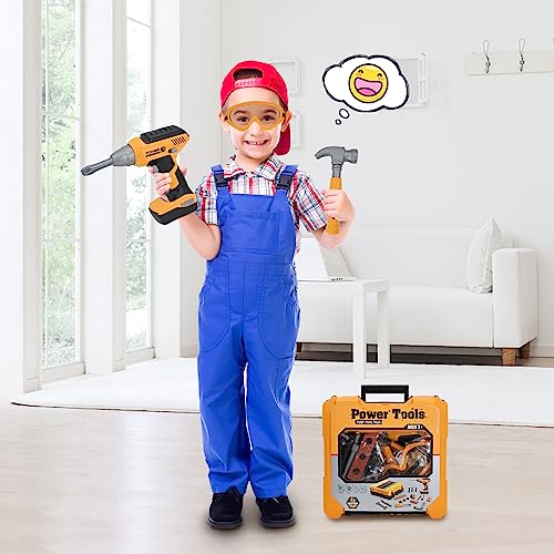 HYRENEE Kids Electronic Drill Tool Set - Pretend Play Toys for Boys 3-5 4 HYRENEE Kids Electronic Drill Tool Set - Pretend Play Toys for Boys 3-5 - Image 4