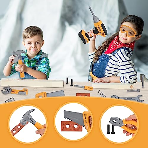 HYRENEE Kids Electronic Drill Tool Set - Pretend Play Toys for Boys 3-5 3 HYRENEE Kids Electronic Drill Tool Set - Pretend Play Toys for Boys 3-5 - Image 3
