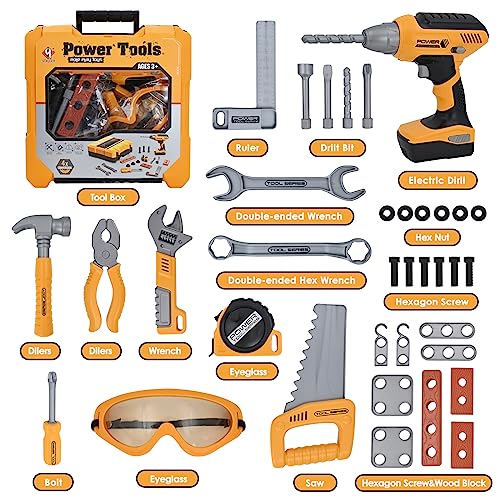 HYRENEE Kids Electronic Drill Tool Set - Pretend Play Toys for Boys 3-5 5 HYRENEE Kids Electronic Drill Tool Set - Pretend Play Toys for Boys 3-5 - Image 5