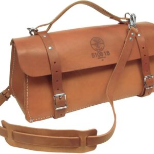Klein Tools 5108-18 Deluxe Leather Bag, 18-Inch