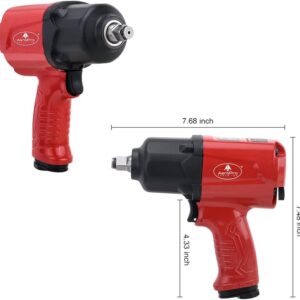 AEROPRO A398 1/2″ Air Impact Wrench: 1380FT-LB Torque Twin Hammer