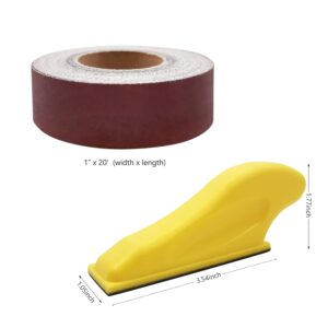 Precision Mini Sander for Crafts, Wood Projects, Tight Spaces with Sandpaper Roll