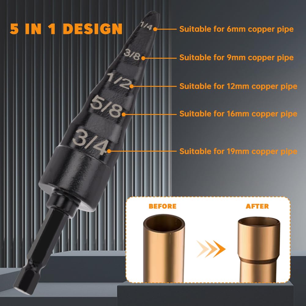 Professional HVAC Copper Tube Expander Tool Set 5-in-1 AC Repair Kit 7 Professional HVAC Copper Tube Expander Tool Set 5-in-1 AC Repair Kit - Image 7