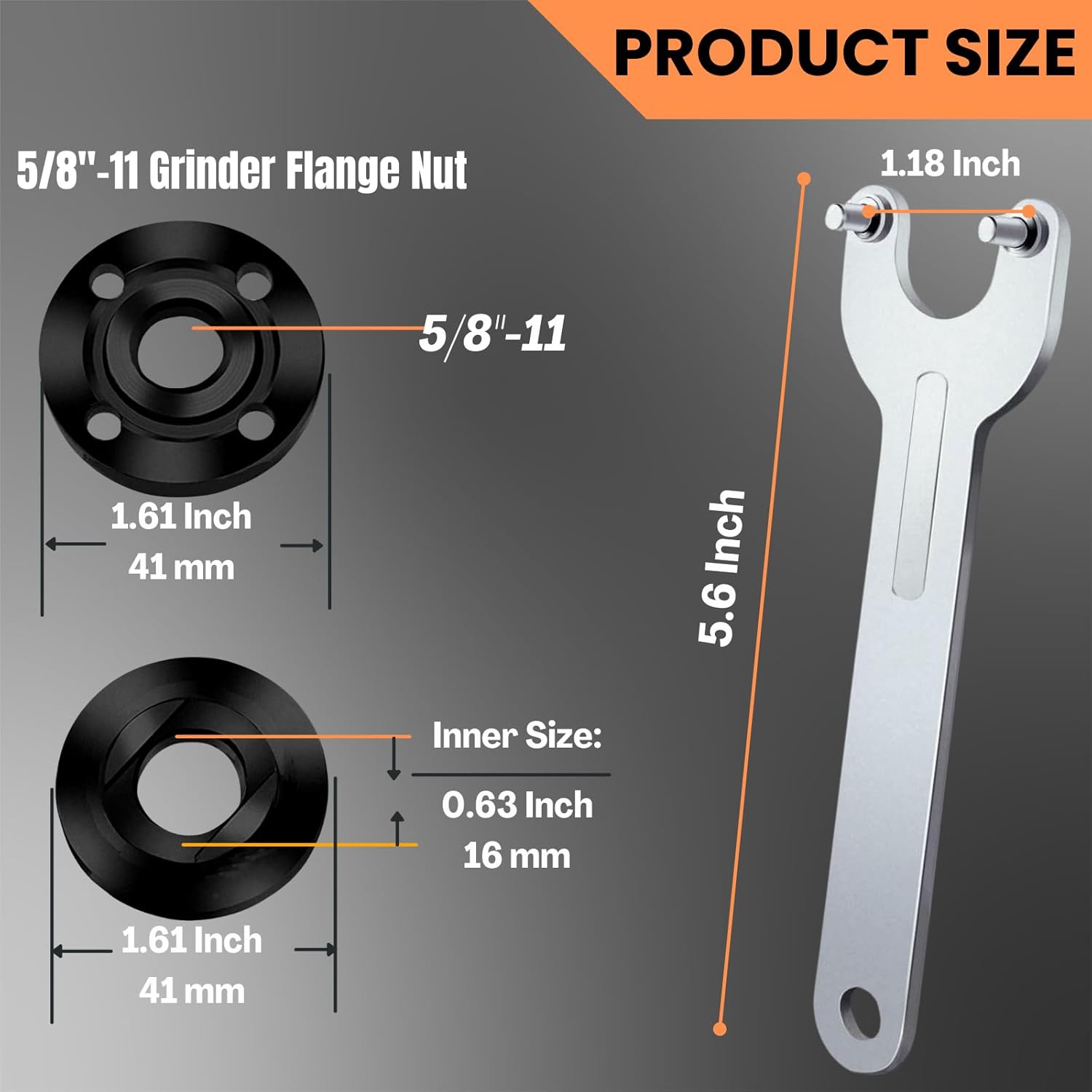 Universal Angle Grinder Accessory Kit - 7PCS Nut Removal Tool for Dewalt Milwaukee Makita 2 Universal Angle Grinder Accessory Kit - 7PCS Nut Removal Tool for Dewalt Milwaukee Makita - Image 2