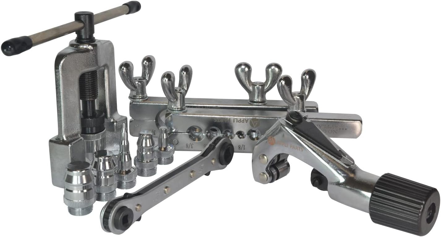 Professional HVAC Pipe Flaring Tool Kit - Copper, Aluminum, Plastic Tube Cutter 5 Professional HVAC Pipe Flaring Tool Kit - Copper, Aluminum, Plastic Tube Cutter - Image 5