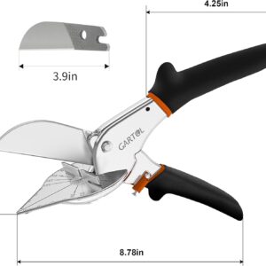 GARTOL 45-135° Adjustable Miter Shears for Angular Cutting PVC Wood