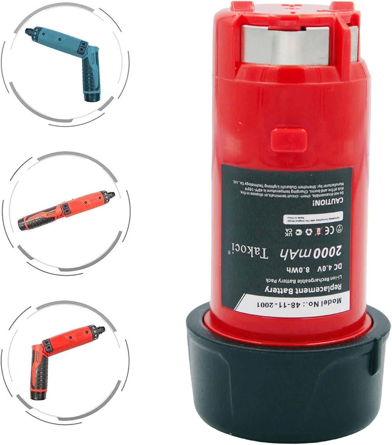 Premium 2.0Ah Milwaukee M4 Battery 48-11-2001 Replacement | 4V Power Tool 2 Premium 2.0Ah Milwaukee M4 Battery 48-11-2001 Replacement | 4V Power Tool - Image 2