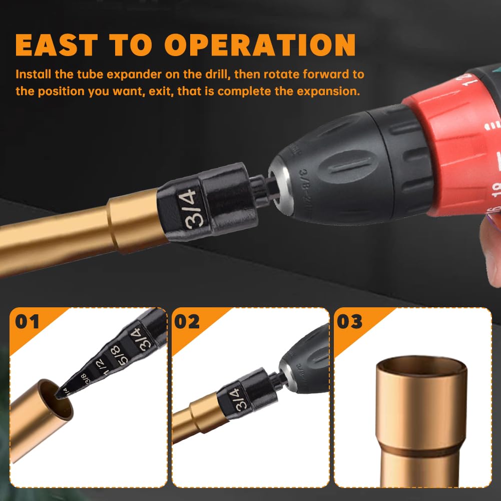 Professional HVAC Copper Tube Expander Tool Set 5-in-1 AC Repair Kit 5 Professional HVAC Copper Tube Expander Tool Set 5-in-1 AC Repair Kit - Image 5