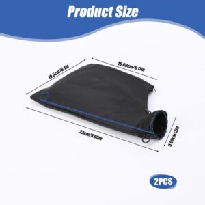 Professional Miter Saw Dust Collection Bag Set – 2-Pack Black Zipper Design