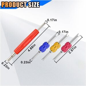 AC Valve Core Removal Tool Kit: 4-Piece Car HVAC Refrigeration Service Set