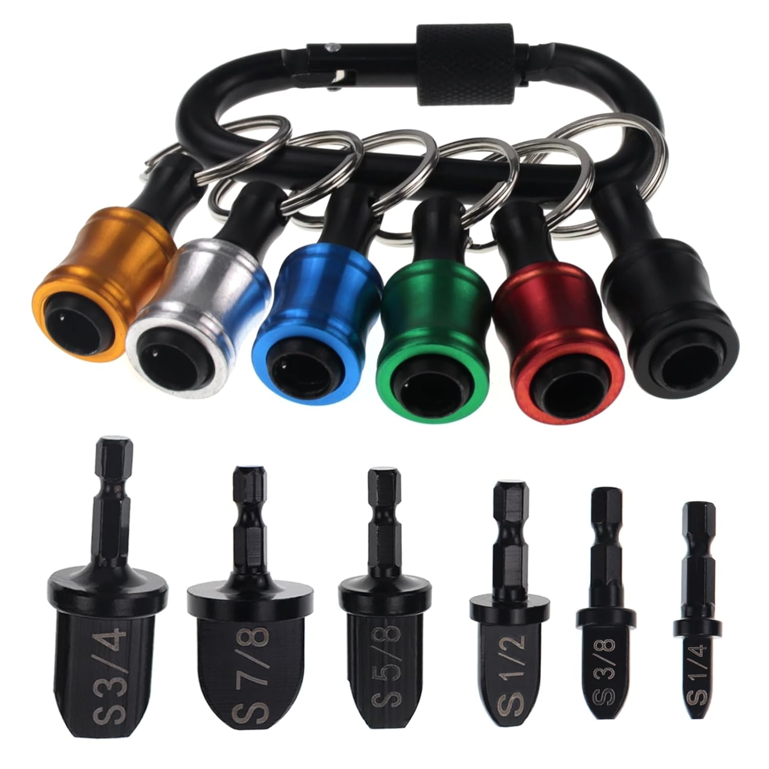 Professional HVAC Swaging Tool Kit with 6 Tube Size Drill Bits & Keychain Holder 1 hvac tools drill bits