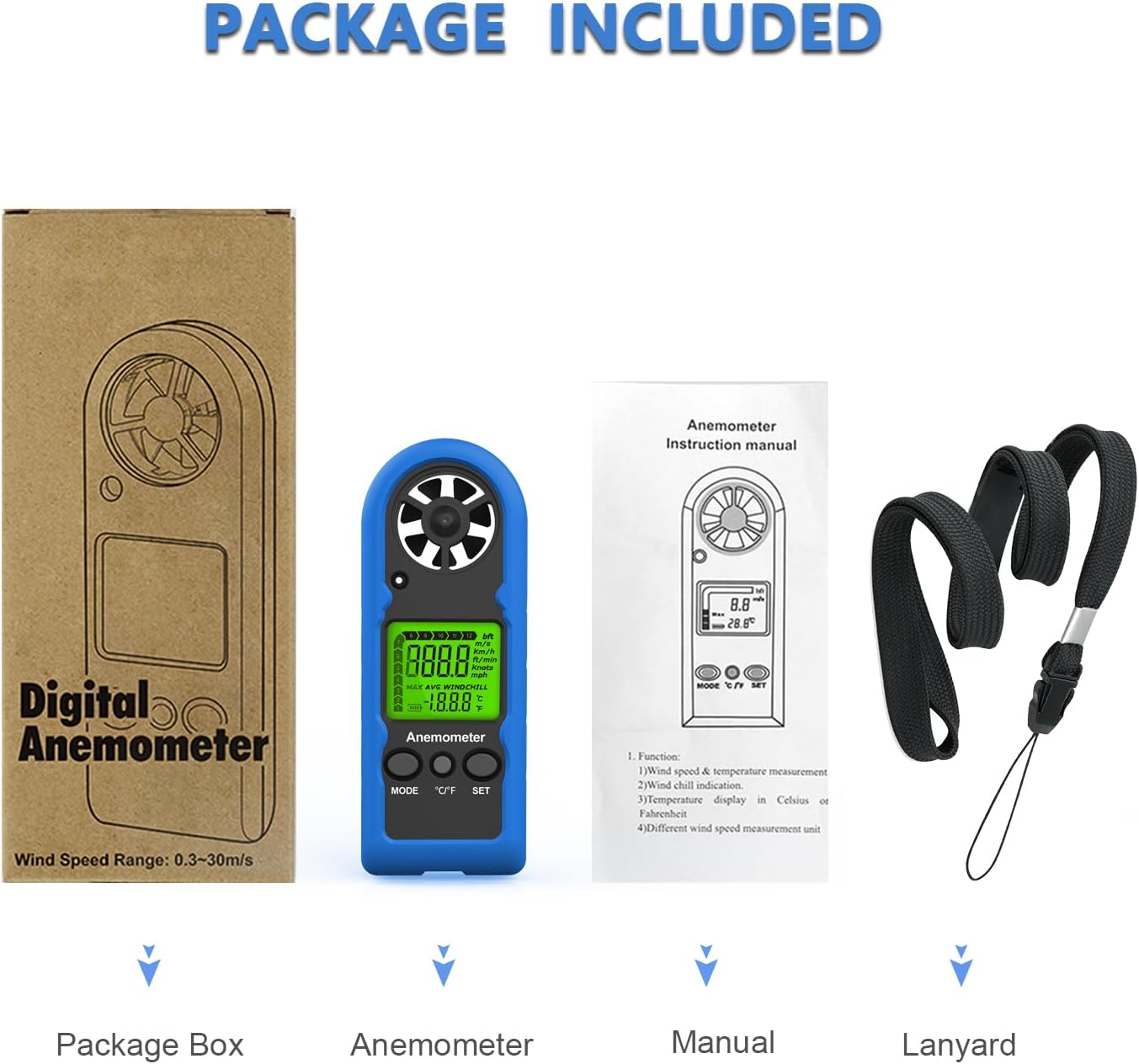 Professional Digital Wind Meter: HVAC Anemometer for CFM/Air Flow/Outdoor Use 7 Professional Digital Wind Meter: HVAC Anemometer for CFM/Air Flow/Outdoor Use - Image 7