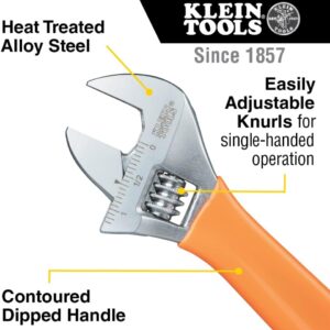 Pro Klein Adjustable Wrench Set: Heavy-Duty 3pc Metric & SAE Forged Steel