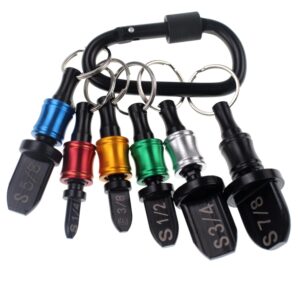 Professional HVAC Swaging Tool Kit with 6 Tube Size Drill Bits & Keychain Holder