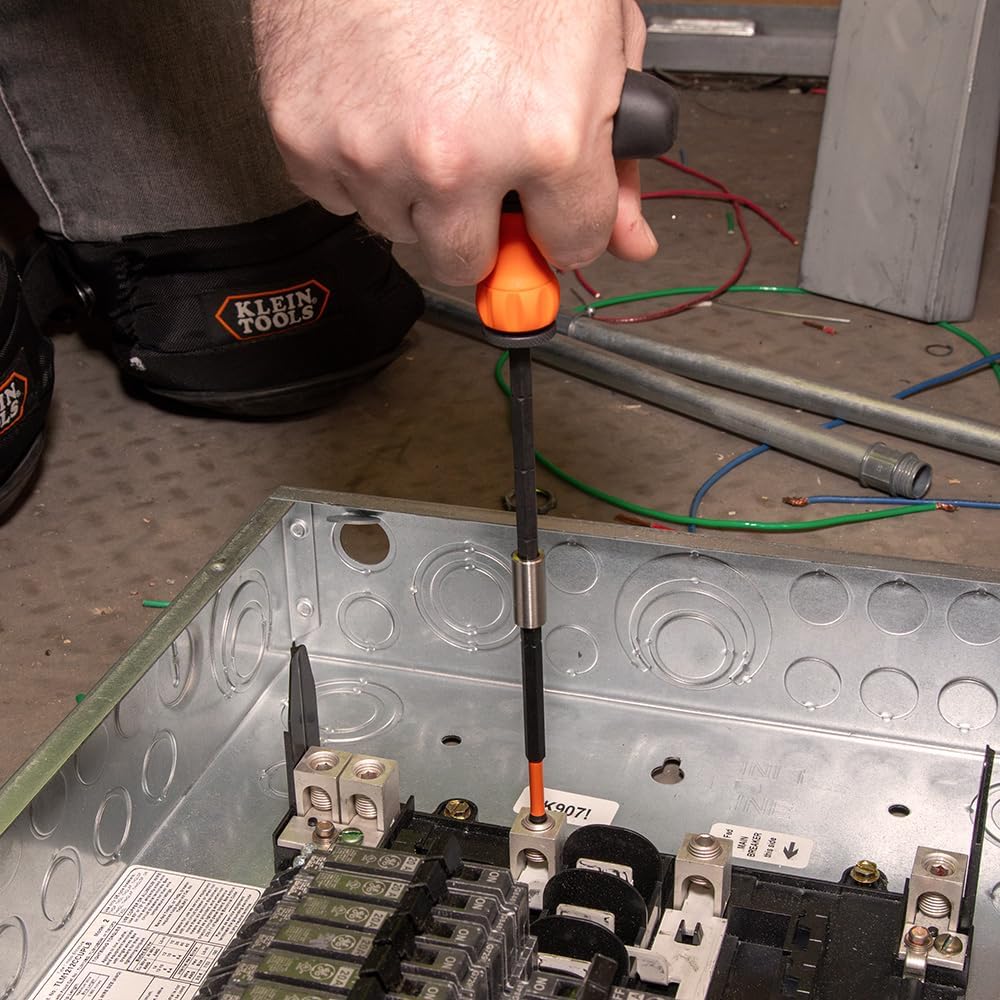 Klein Tools Professional Ratcheting T-Handle Bit Set, SAE/Metric/TORX, Impact-Rated Magnetic 7 Klein Tools Professional Ratcheting T-Handle Bit Set, SAE/Metric/TORX, Impact-Rated Magnetic - Image 7