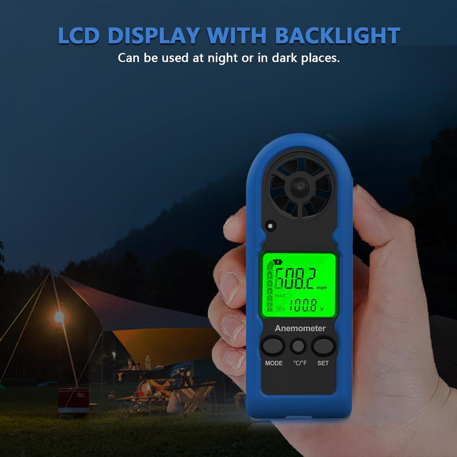 Professional Digital Wind Meter: HVAC Anemometer for CFM/Air Flow/Outdoor Use 4 Professional Digital Wind Meter: HVAC Anemometer for CFM/Air Flow/Outdoor Use - Image 4