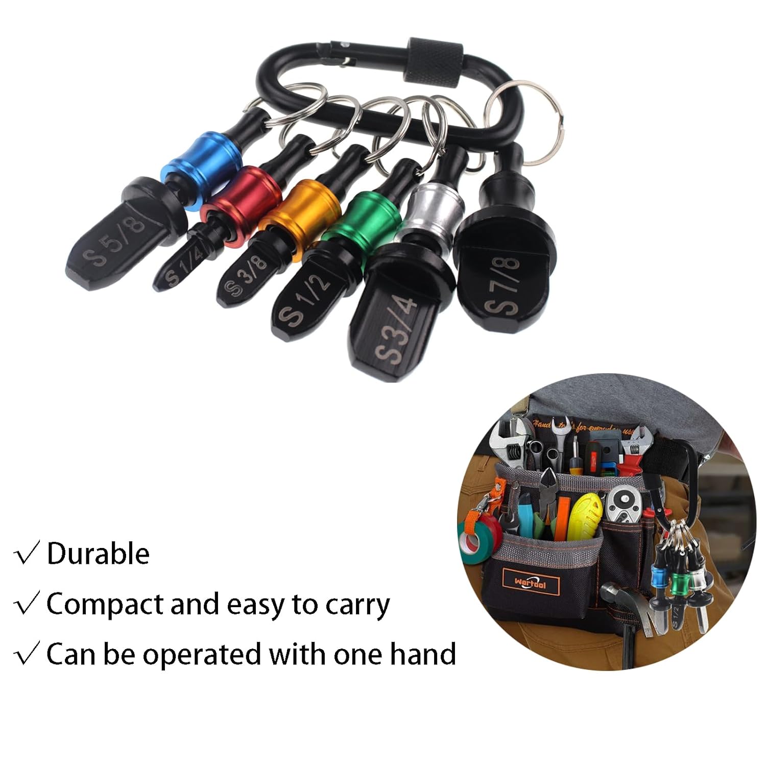 Professional HVAC Swaging Tool Kit with 6 Tube Size Drill Bits & Keychain Holder 4 Professional HVAC Swaging Tool Kit with 6 Tube Size Drill Bits & Keychain Holder - Image 4