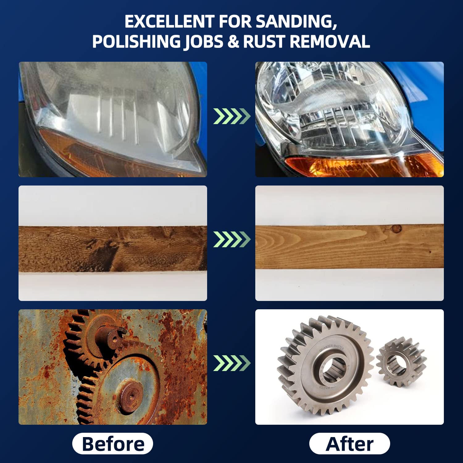 108PC 2" Quick Change Sanding Disc Set for Grinder | Surface Prep & Paint Removal 6 108PC 2" Quick Change Sanding Disc Set for Grinder | Surface Prep & Paint Removal - Image 6