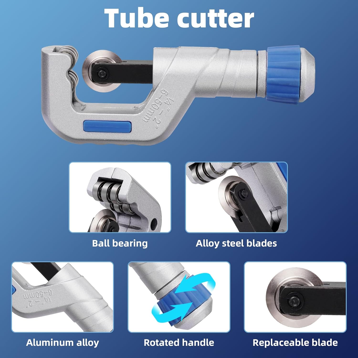 Professional HVAC Hydraulic Tube Expander Kit: 11 Heads for 3/8-5 1/8" Copper 4 Professional HVAC Hydraulic Tube Expander Kit: 11 Heads for 3/8-5 1/8" Copper - Image 4