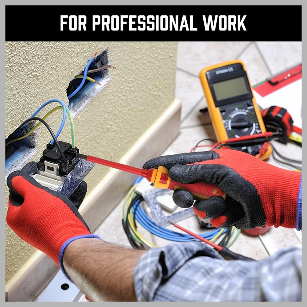 Professional Electrical Screwdriver Set | 1000V Insulated VDE Certified | 13-Piece CRV Magnetic Tips 7 Professional Electrical Screwdriver Set | 1000V Insulated VDE Certified | 13-Piece CRV Magnetic Tips - Image 7