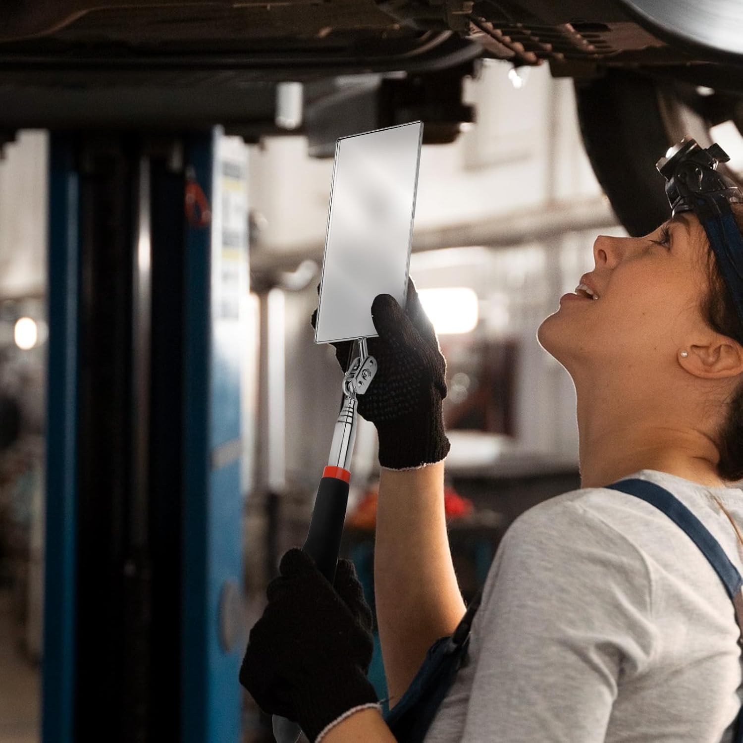 Telescoping Vehicle Inspection Mirror: 30.7" Extended Reach Car Tool 7 Telescoping Vehicle Inspection Mirror: 30.7" Extended Reach Car Tool - Image 7