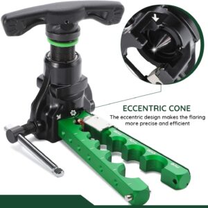Premium HVAC Copper Pipe Flaring Tool 1/4-3/4″ AC Refrigeration Repair Kit