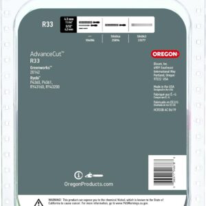 Oregon R33 Chainsaw Chain 8″ Bar 3/8 LP .043 Gauge 33 Links Replacement