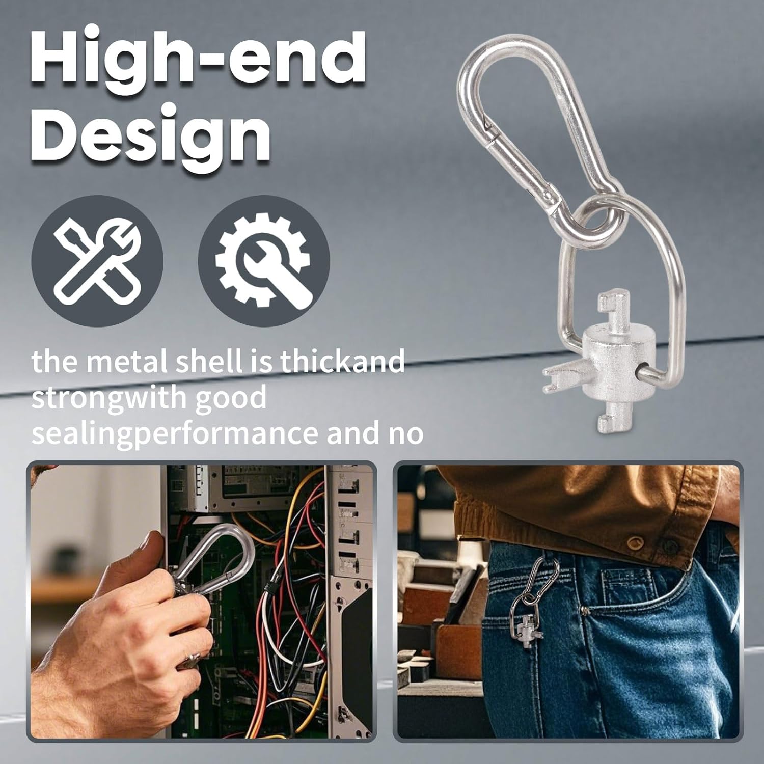 HVAC Refrigerant Key Tool | 410A R22 Safety Cap Opener | Multi-Purpose 4 HVAC Refrigerant Key Tool | 410A R22 Safety Cap Opener | Multi-Purpose - Image 4