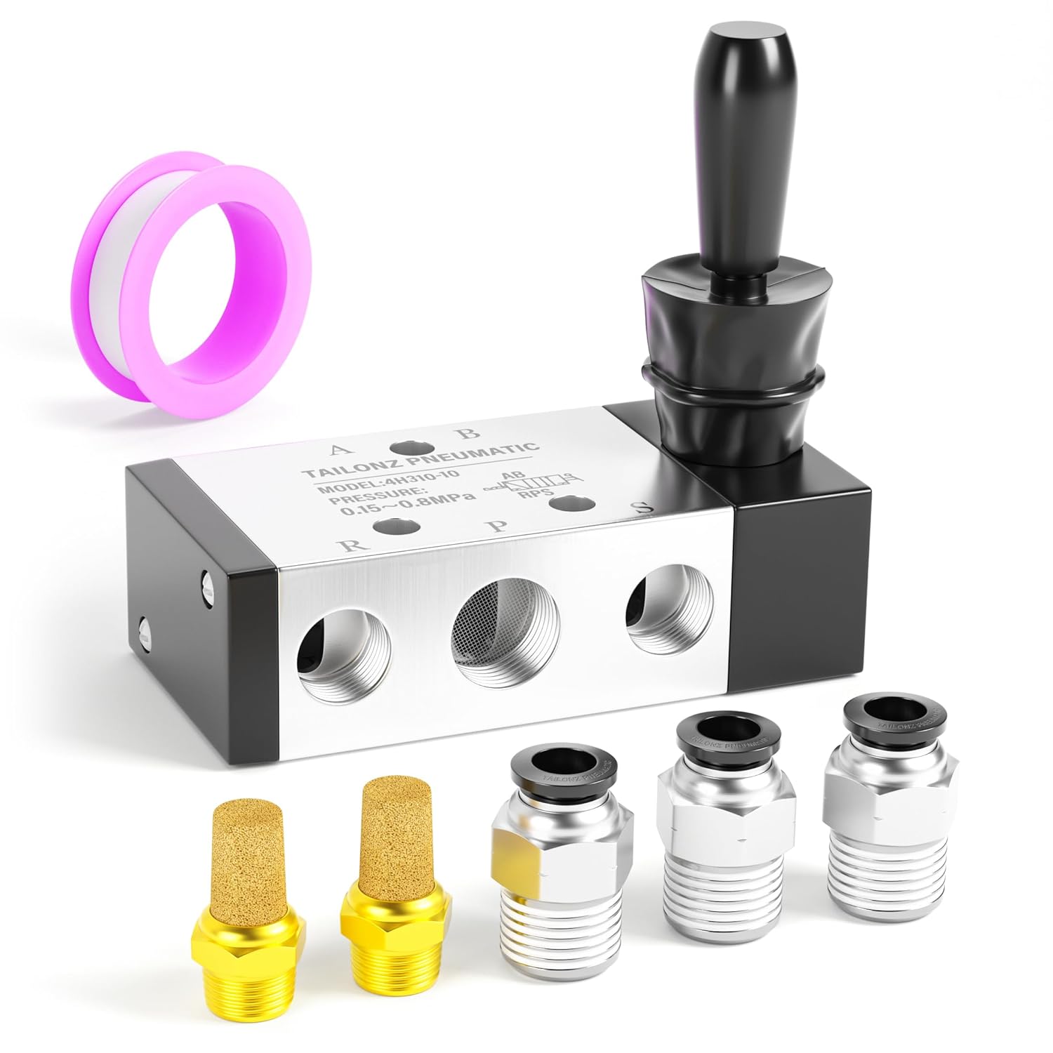 TAILONZ 4H310-10 3/8" NPT Pneumatic Hand Lever Control Valve 5-Way 2-Position 1 hvac tools magnetic valve solenoid