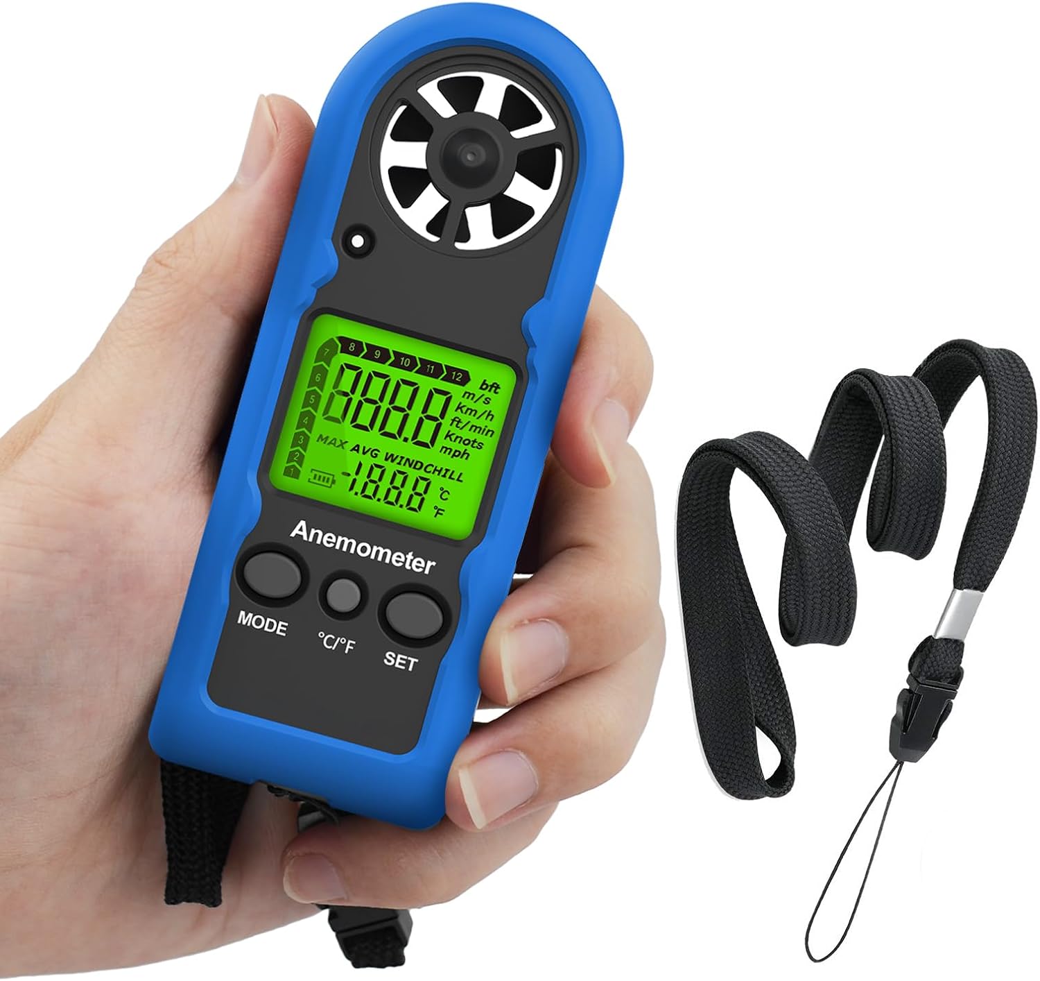 Professional Digital Wind Meter: HVAC Anemometer for CFM/Air Flow/Outdoor Use 1 hvac tools digital wind meter
