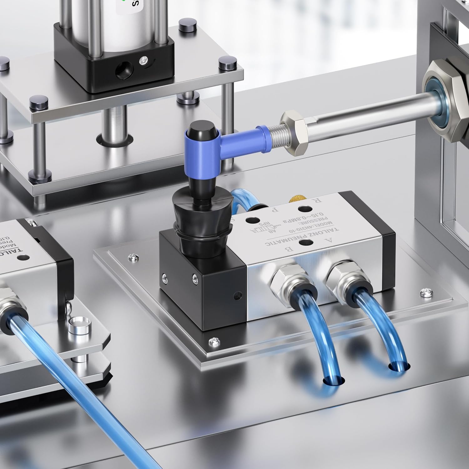 TAILONZ 4H310-10 3/8" NPT Pneumatic Hand Lever Control Valve 5-Way 2-Position 4 TAILONZ 4H310-10 3/8" NPT Pneumatic Hand Lever Control Valve 5-Way 2-Position - Image 4