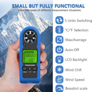 Professional Digital Wind Meter: HVAC Anemometer for CFM/Air Flow/Outdoor Use
