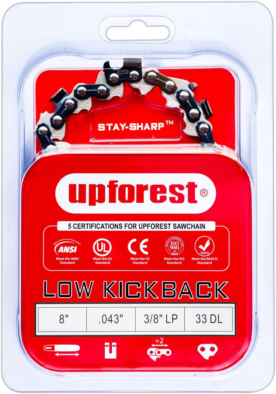 8" ProCut Pruning Saw Chain for Milwaukee M18 HATCHET & Multiple Brands 1 8" Pruning Saw Chain for Milwaukee 3004-20 M18 HATCHET Pruning Saw Ryobi P4361, P5452, Greenworks 20142, Milwaukee M18 FUEL 3004, Poulan 810 EPT, Worx WG349 and More(90EOP33X1)