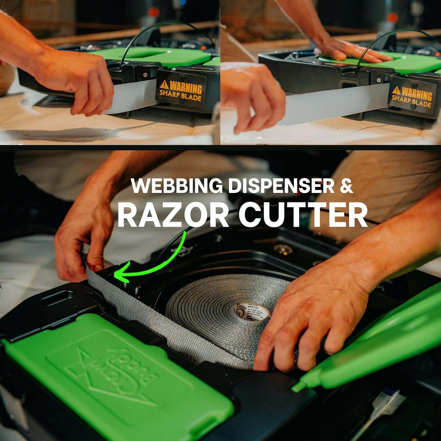 USA-Made Heavy Duty Tool Sled for Crawl Space | Patented Tradesman Carrier with Swivel Light 3 USA-Made Heavy Duty Tool Sled for Crawl Space | Patented Tradesman Carrier with Swivel Light - Image 3