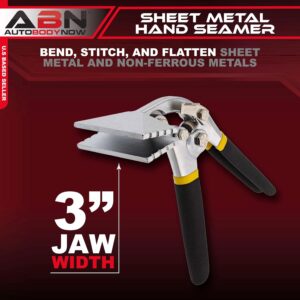 ABN 3″ Professional Hand Seamer: Metal Bending Tool for Roofing & HVAC