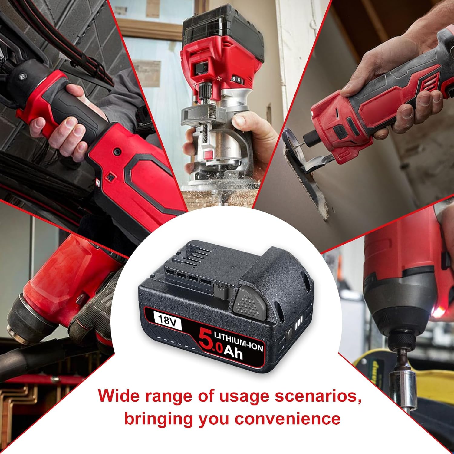 Milwaukee 18V 5.0Ah M18 Lithium-ion Battery Replacement 48-11-1850 7 Milwaukee 18V 5.0Ah M18 Lithium-ion Battery Replacement 48-11-1850 - Image 7