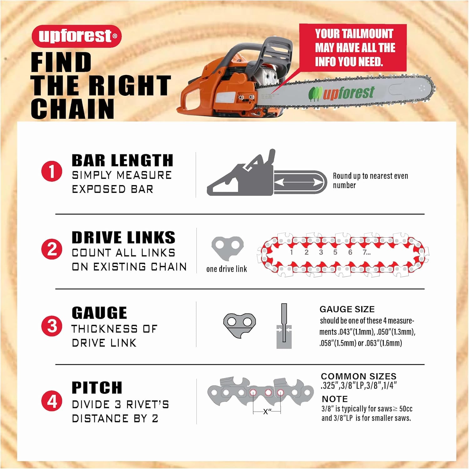 8" ProCut Pruning Saw Chain for Milwaukee M18 HATCHET & Multiple Brands 7 8" ProCut Pruning Saw Chain for Milwaukee M18 HATCHET & Multiple Brands - Image 7