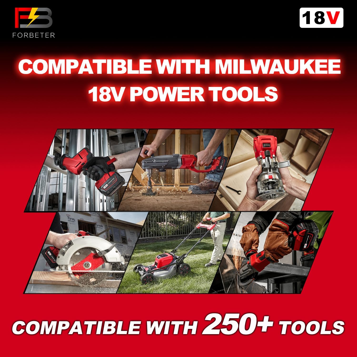 Milwaukee M18 5.0Ah Extended Battery Replacement High Capacity Lithium Ion Cordless Tool Power Pack 8 Milwaukee M18 5.0Ah Extended Battery Replacement High Capacity Lithium Ion Cordless Tool Power Pack - Image 8