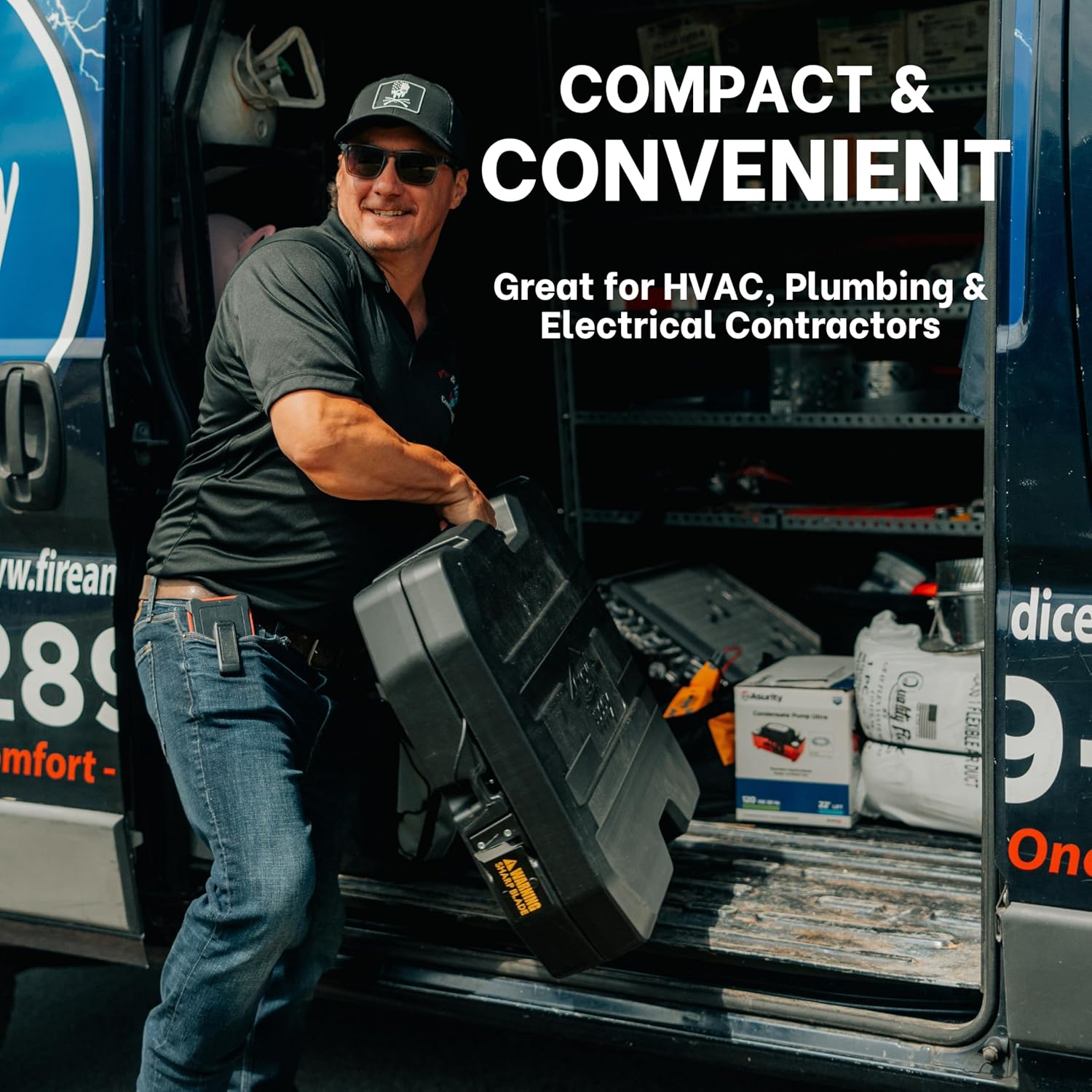 USA-Made Heavy Duty Tool Sled for Crawl Space | Patented Tradesman Carrier with Swivel Light 5 USA-Made Heavy Duty Tool Sled for Crawl Space | Patented Tradesman Carrier with Swivel Light - Image 5