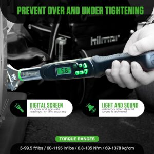 Hilmor Digital Torque Wrench for HVAC Mini-Split Installation & Precision