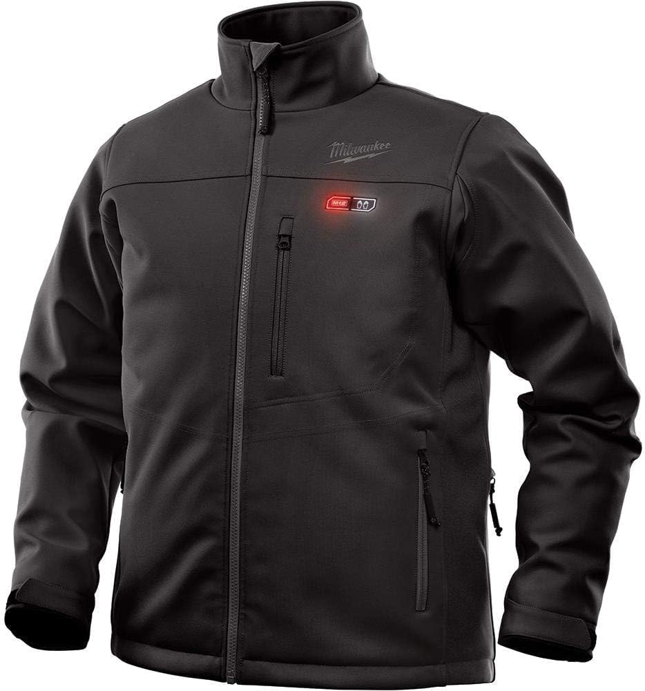 Milwaukee M12 Heated Jacket - Black Large Cordless Thermal Workwear for Cold Conditions 1 Milwaukee Jacket M12 12V Lithium-Ion Heated Front and Back Heat Zones - Battery Not Included (Large, Black)
