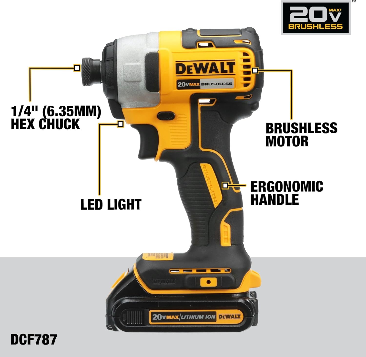 DEWALT 20V MAX Brushless Cordless Drill & Impact Driver Combo Kit, 2-Tool Set 5 DEWALT 20V MAX Brushless Cordless Drill & Impact Driver Combo Kit, 2-Tool Set - Image 5