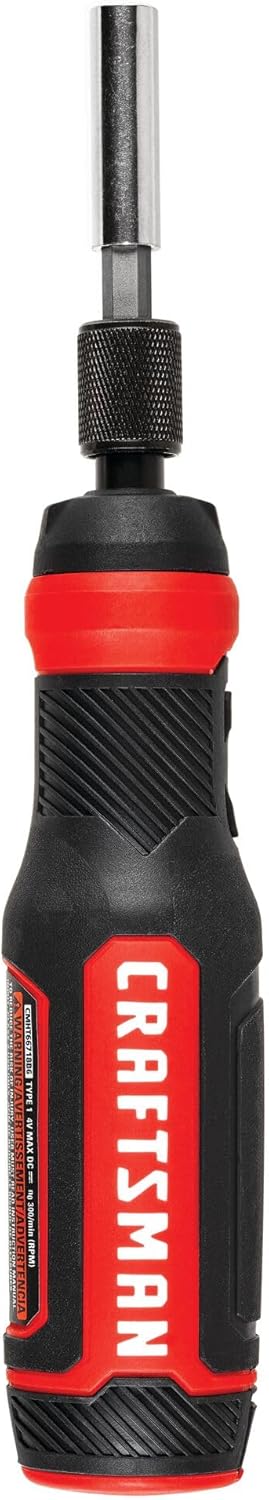 Craftsman 4V Cordless Electric Screwdriver Kit w/ LED Battery Indicator 10 Craftsman 4V Cordless Electric Screwdriver Kit w/ LED Battery Indicator - Image 10