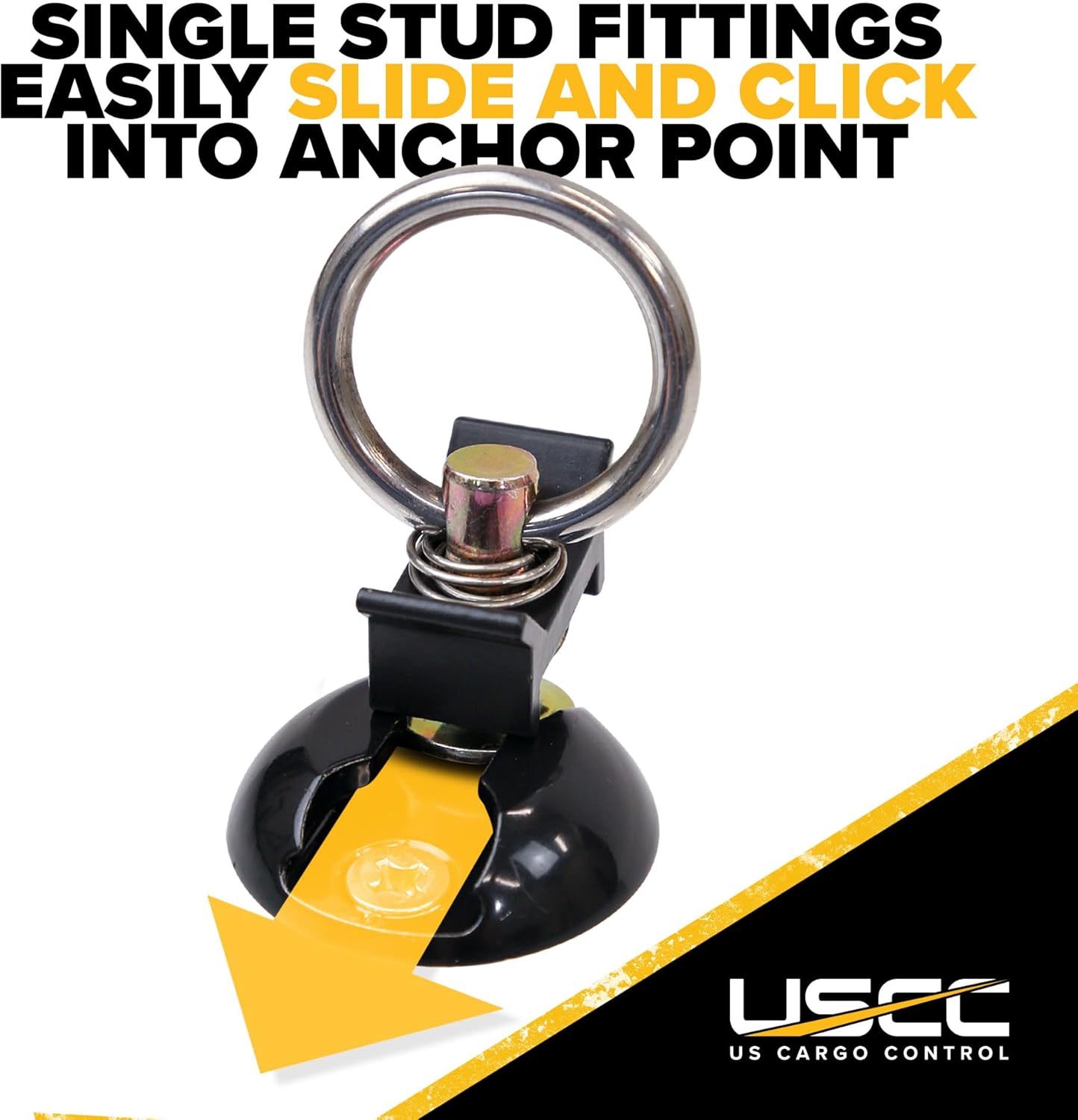 Heavy-Duty L Track Tie Down Kit for UTV ATV Motorcycle Cargo Anchors 4 Heavy-Duty L Track Tie Down Kit for UTV ATV Motorcycle Cargo Anchors - Image 4