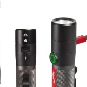 Milwaukee 800-Lumen Rechargeable LED Tactical Flashlight – Bright, Durable Portable Light