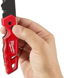 Milwaukee FASTBACK Folding Utility Knife with Convenient Blade Storage Mechanism