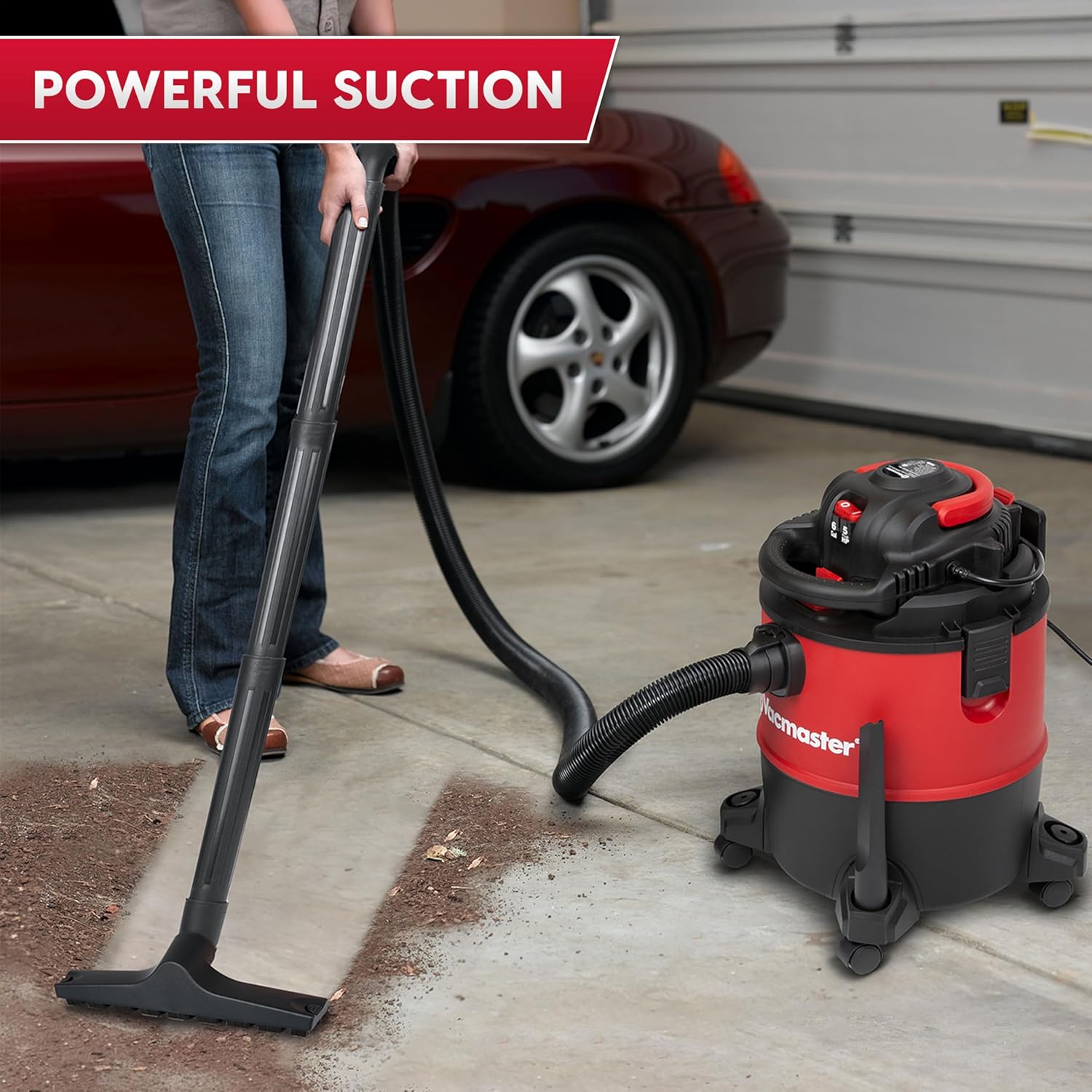 Powerful 6-Gallon Wet Dry Shop Vacuum with Detachable Blower - Heavy-Duty Cleaning Tool 5 Powerful 6-Gallon Wet Dry Shop Vacuum with Detachable Blower - Heavy-Duty Cleaning Tool - Image 5