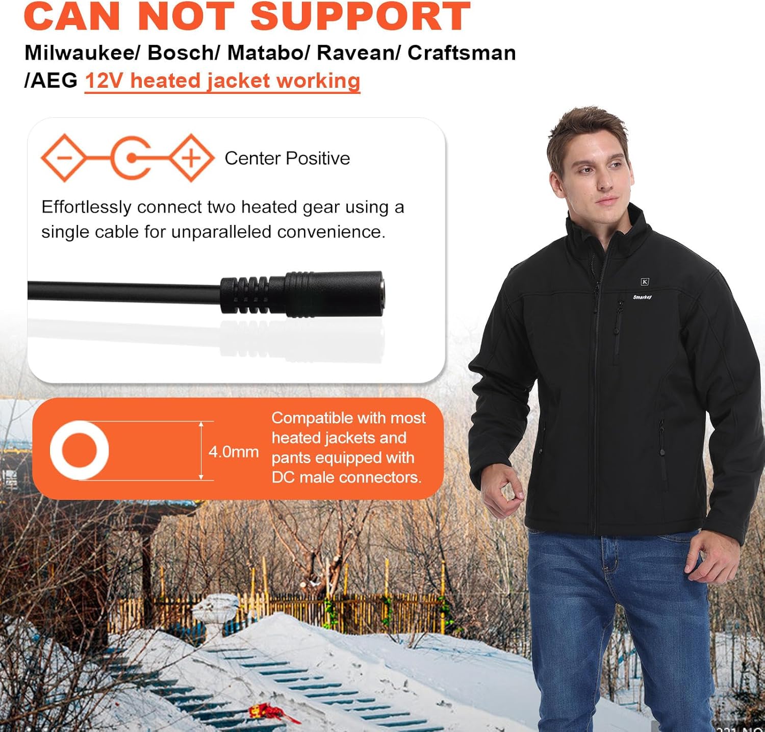 10000mAh 7.4V Heated Jacket Battery for ORORO Venustas w/PD Charger 3 10000mAh 7.4V Heated Jacket Battery for ORORO Venustas w/PD Charger - Image 3