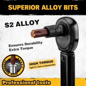 Professional Torx Bit Socket Set 31-PC | Complete T8-T70 & E4-E24 Mechanic Tool